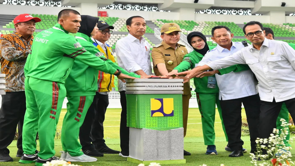 Presiden Jokowi Resmikan Stadion Utama Sumatera Utara