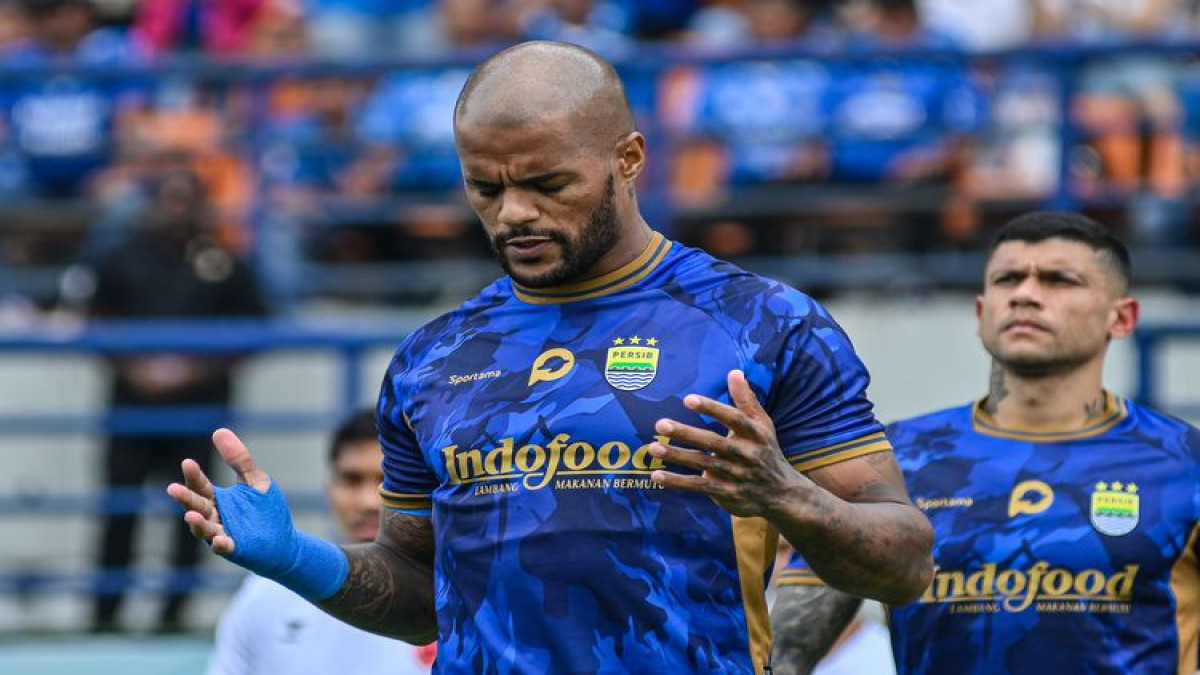 Penyerang Persib Bandung David da Silva sumber: (KOMPAS.com/ADIL NURSALAM)