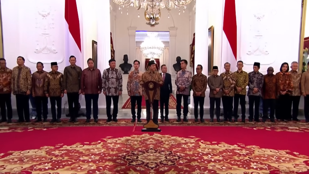 Presiden Prabowo Subianto Umumkan Kabinet Merah Putih Periode 2024-2029