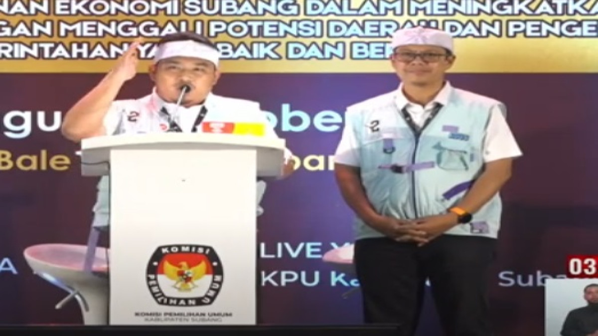 asangan calon Bupati dan Wakil Bupati Subang, Reynaldi-Agus Masykur