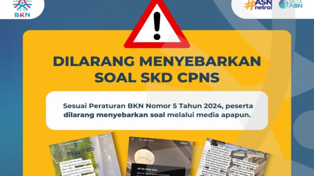 Awas! Ini Sanksi bagi Penyebar Soal SKD CPNS di Media Sosial