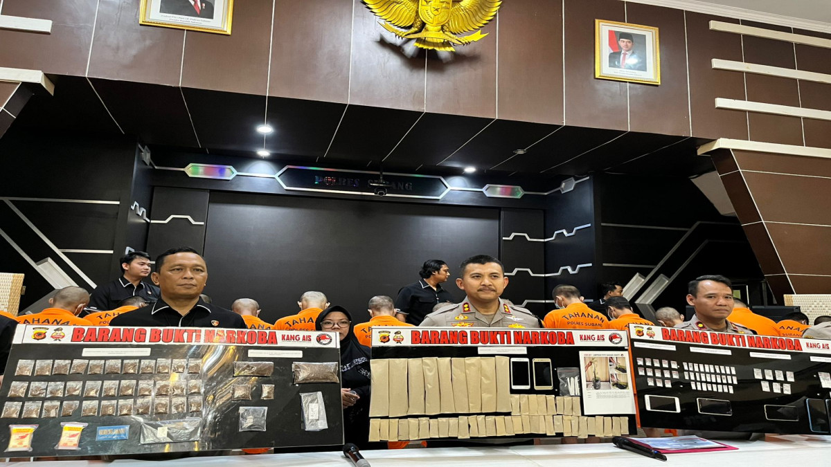 Polres Subang Berhasil Ungkap 18 Kasus Narkoba dari September hingga Oktober