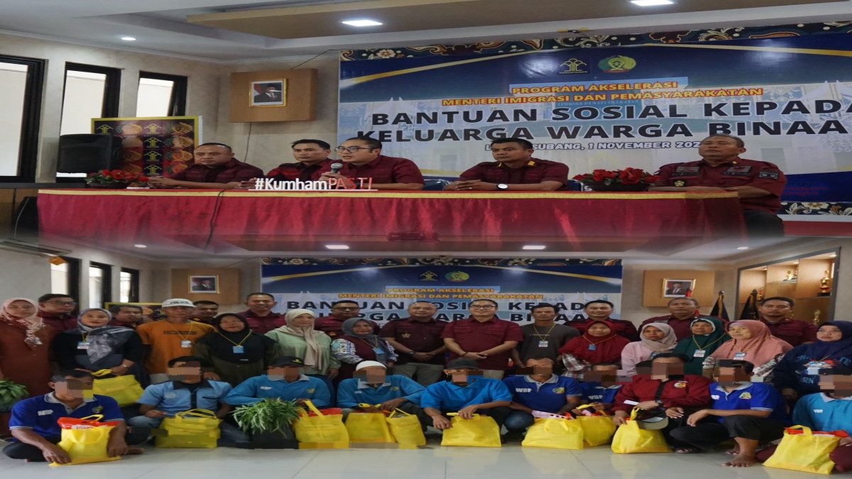 Program Akselerasi: Bantuan Sosial untuk Keluarga Warga Binaan di Lapas Kelas IIA Subang