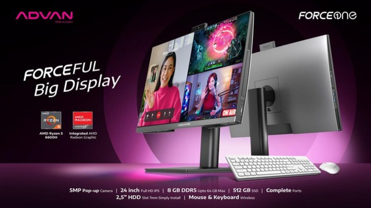 Advan ForceOne, PC All-in-One Harganya Cuma 7 Jutaan