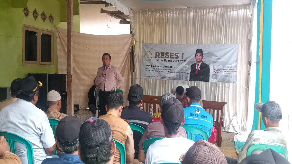 Kampung Tanjung Rasa di Subang Tujuan Reses Pertama Anggota DPRD Jabar Andhika Surya Gumilar