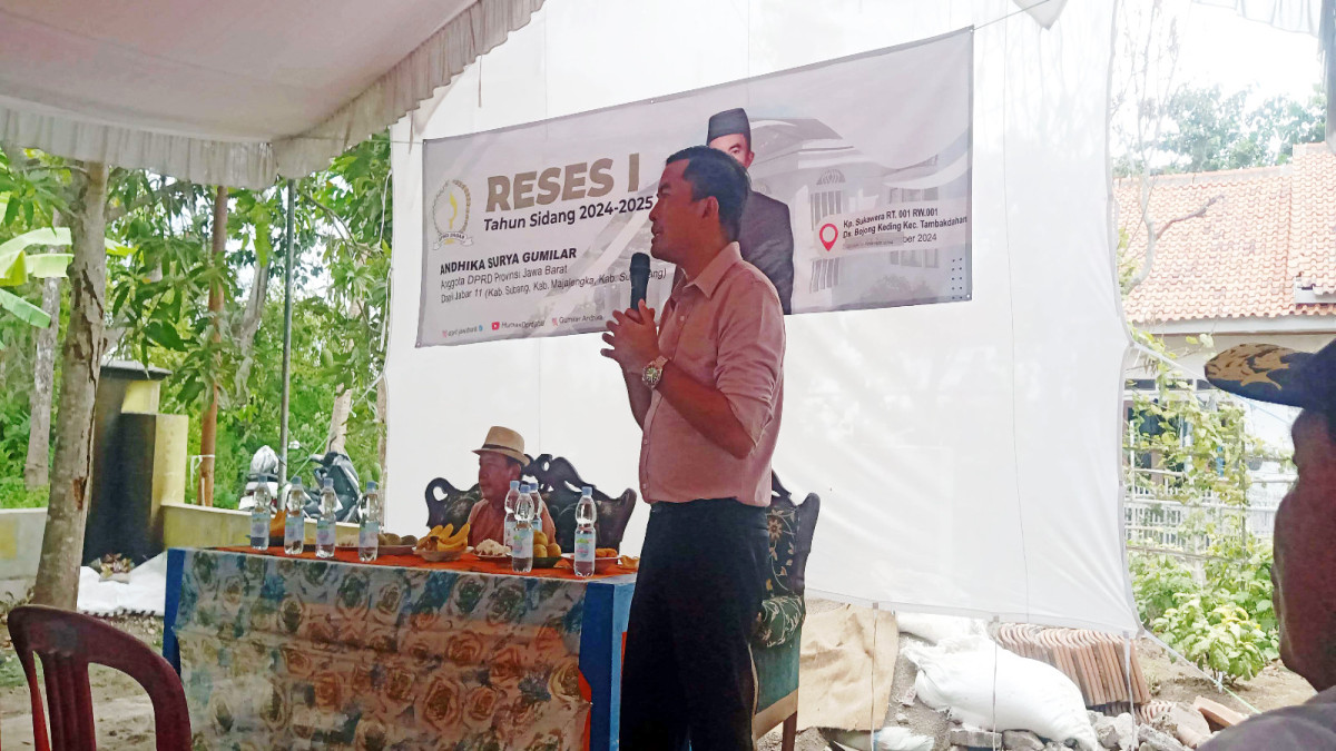 Anggota DPRD Jabar Andhika Surya Gumilar Serap Aspirasi Warga Bojong Keding Subang