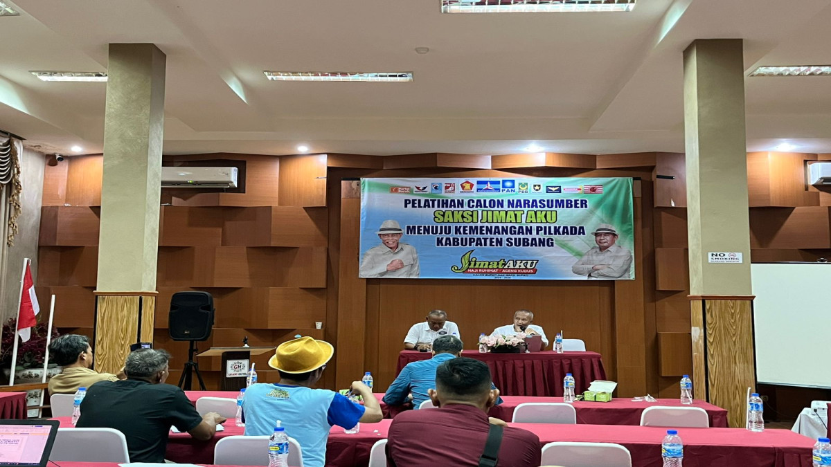 Tim Pemenangan Jimat-Aku Gelar Pelatihan Calon Narasumber Saksi untuk Pilkada Kabupaten Subang