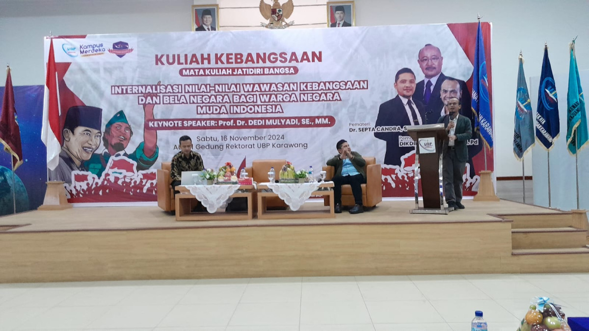 Kuliah Wawasan Internalisasi Kebangsaan Rutin Digelar Kampus UBP Karawang