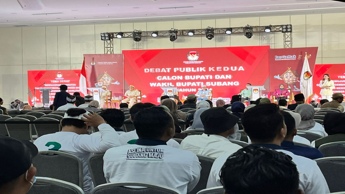 Debat Kedua Pilkada Subang 2024, Ketua KPU: Sinergitas dan Pengembangan Potensi Daerah Menuju Indonesia Emas 2045