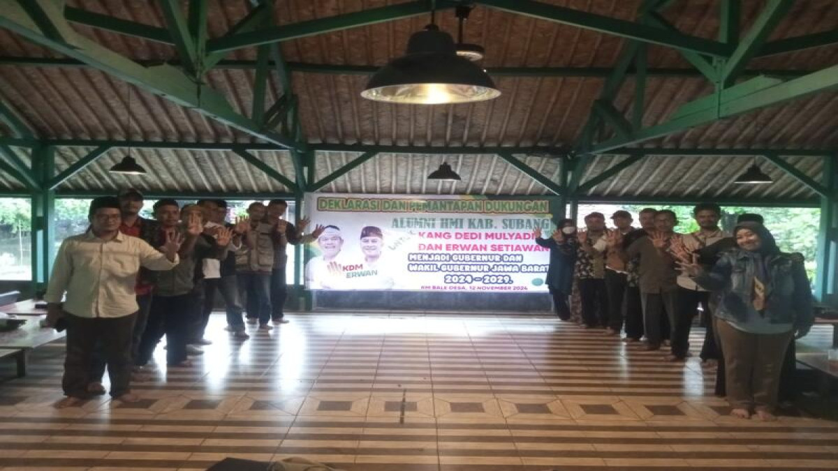 Alumni HMI Kabupaten Subang Deklarasi Dukung KDM-Erwan untuk Gubernur dan Wakil Gubernur Jabar