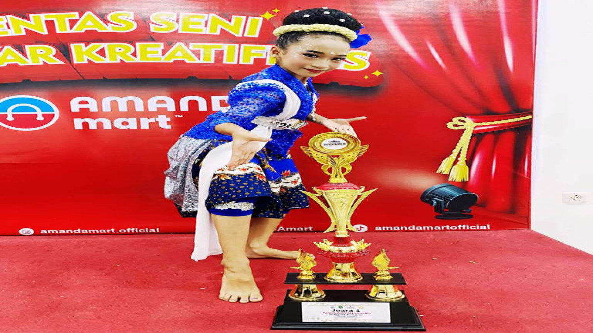 Calista Yara Siswa SDN Sompi yang Jadi Bintang Tari Berbakat