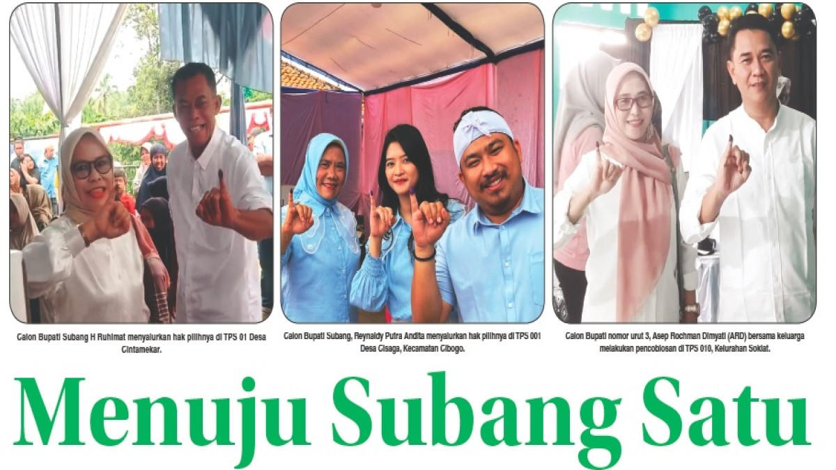 Menuju Subang Satu, Masyarakat Salurkan Hak Pilih