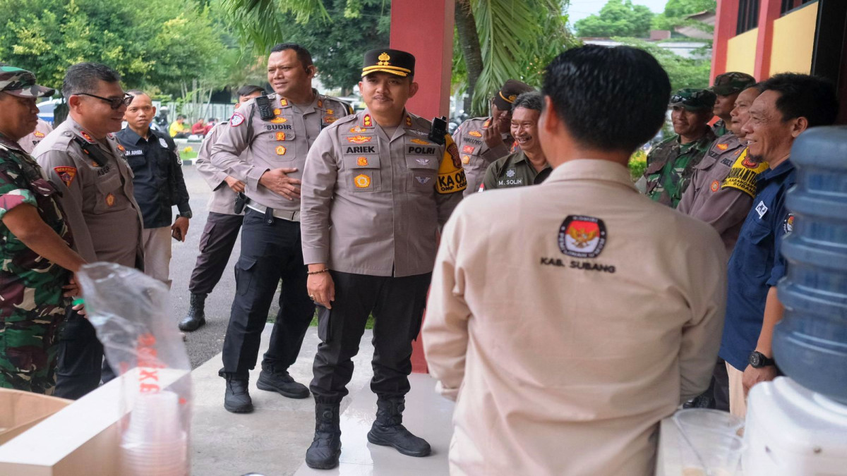 Kapolres Subang Pastikan Keamanan Pelaksanaan Rapat Pleno PPK, Komitmen Ciptakan Situasi Kondusif