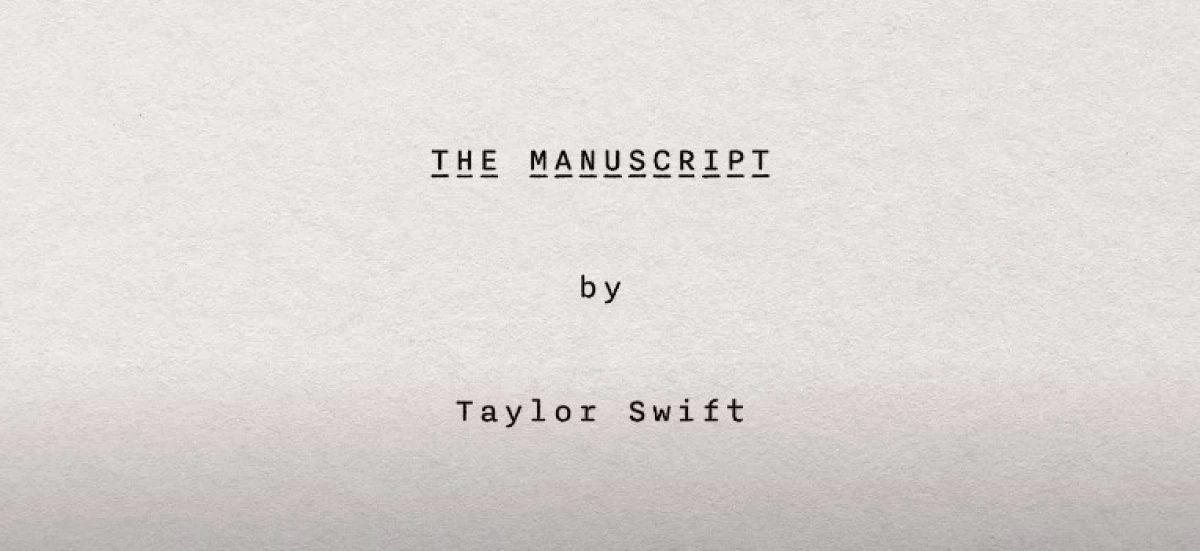 Lirik Lagu The Manuscript. (Sumber Gambar: Screenshot via YouTube Taylor Swift)