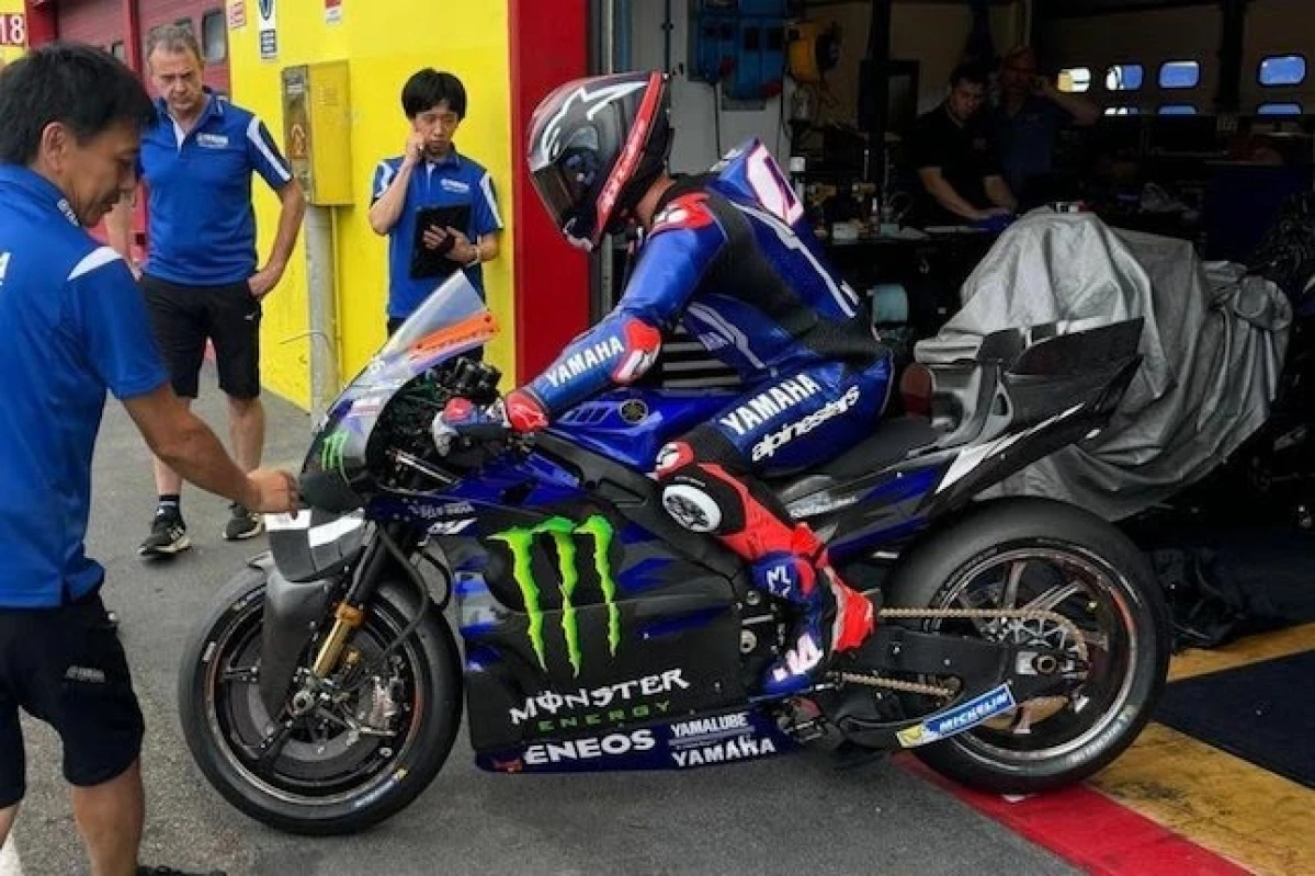 Andrea Dovizioso dalam tes tertutup MotoGP yang digelar Yamaha di Mugello, Italia. (c) Yamaha Motor Racing