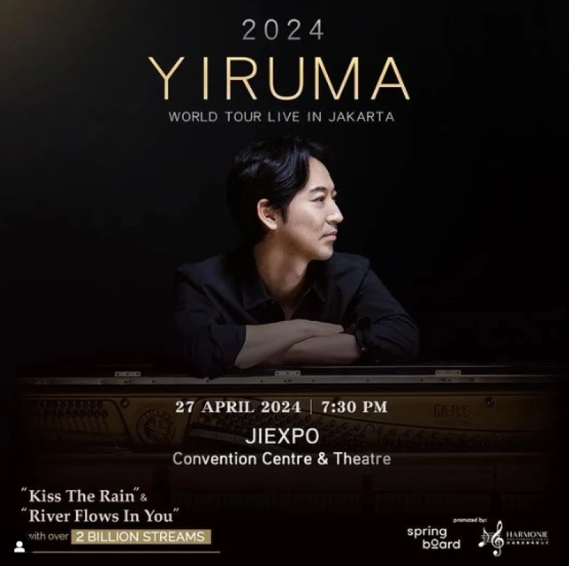 Harga Tiket Konser Yiruma di Indonesia. (Sumber Poster: Panncafe)