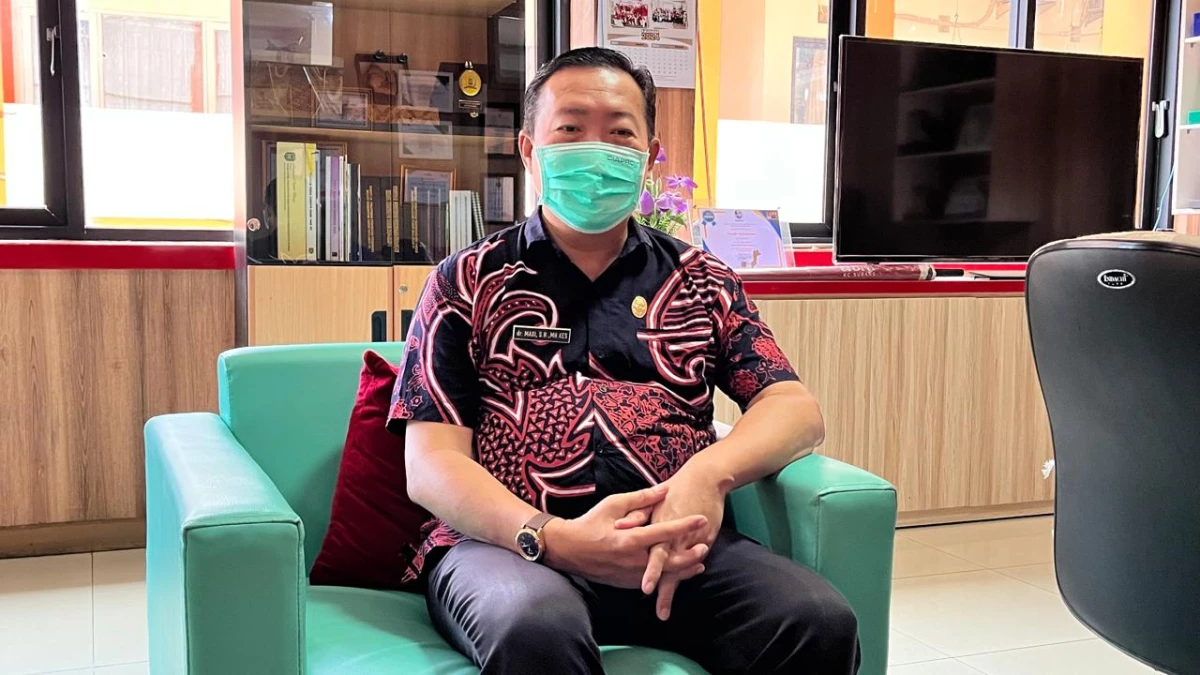 Kepala Dinas Kesehatan Kabupaten Subang, dr. Maxi saat menjelaskan 5 jurus baru cegah stunting.
