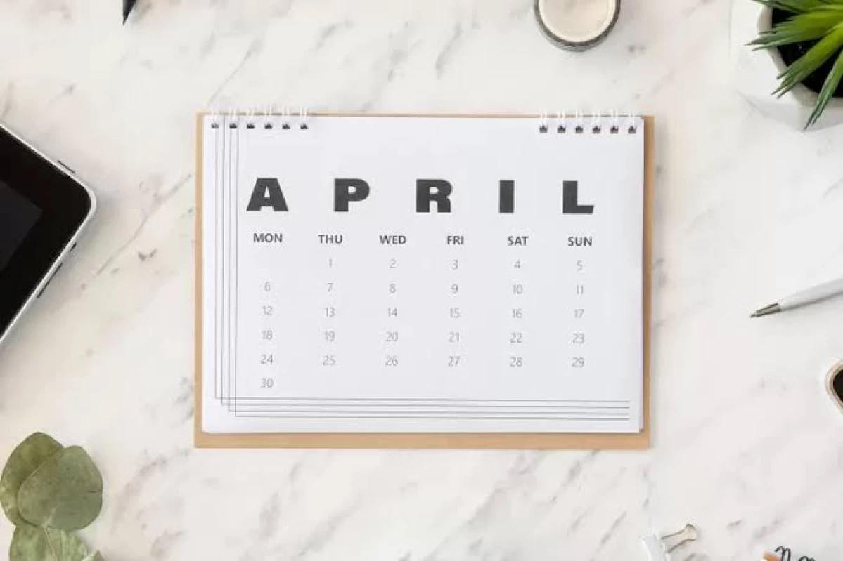 Kalender Bulan April 2024: Libur, Cuti Bersama, dan Link Download. (Sumber Foto Kilat.id)