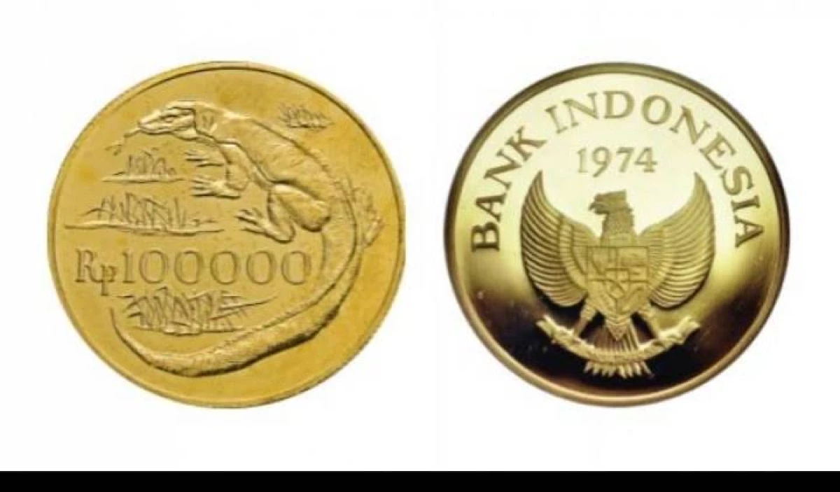 Uang Koin Sultan Indonesia 1974 yang Terbuat dari Kandungan Emas Mencapai 90%