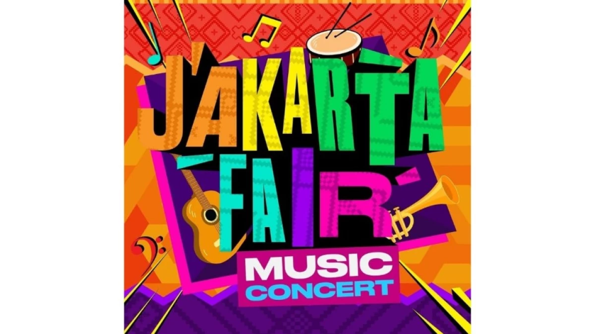 Jadwal Konser di Jakarta Fair 2024. (Sumber Flyer: Screenshot via Instagram @jakartafairid)