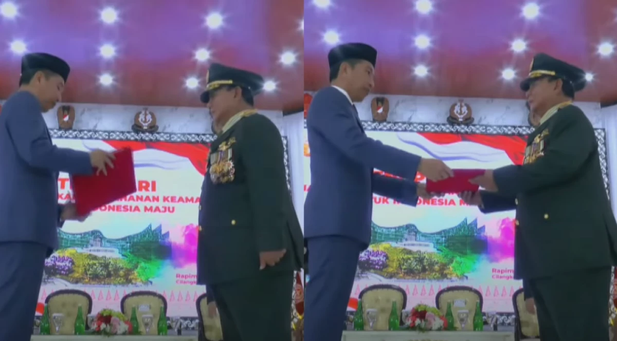 Prabowo Dianugerahi Penghargaan Jenderal Kehormatan Bintang 4, Disematkan Langsung oleh Jokowi