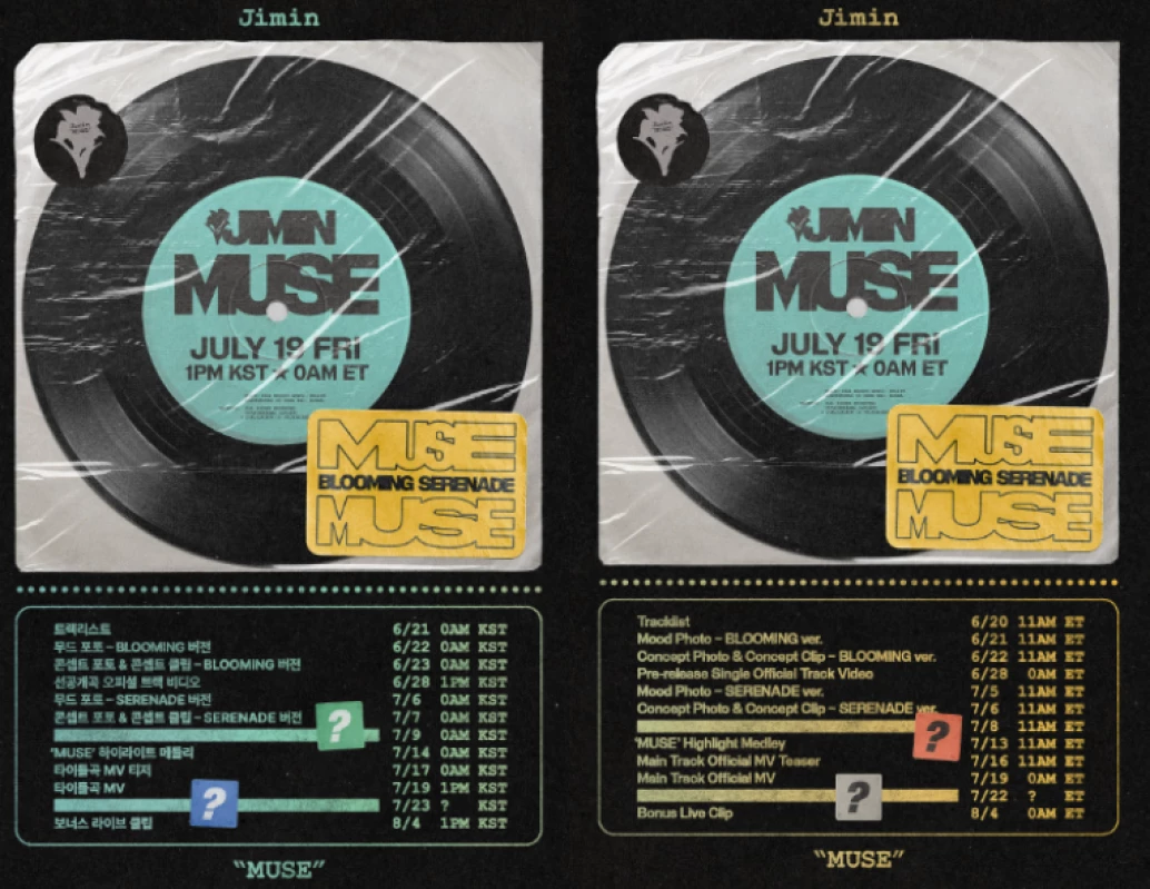 Jadwal Promosi Album Baru Jimin BTS "MUSE" telah Dirilis, Simak Selengkapnya di Sini!