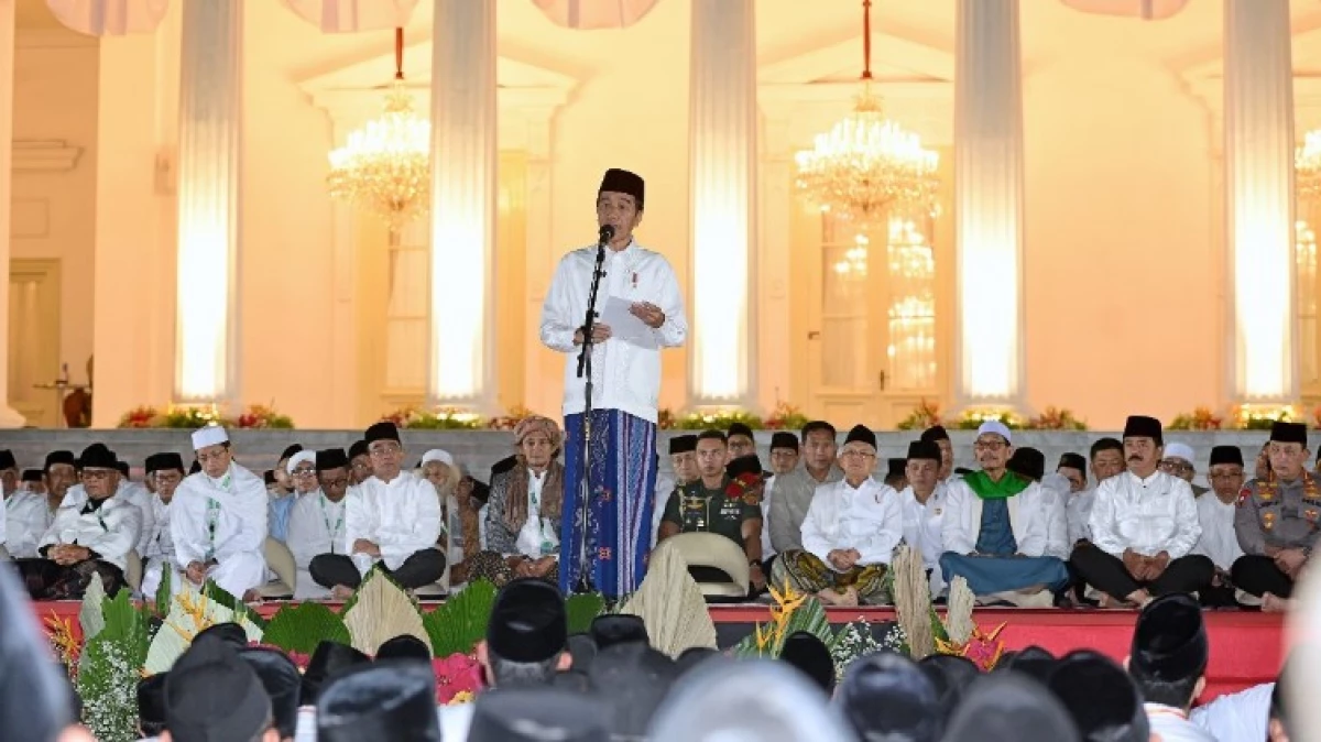 Presiden Joko Widodo Gelar Doa dan Zikir Kebangsaan: Saya Mohon Maaf, Saya Tidak Sempurna