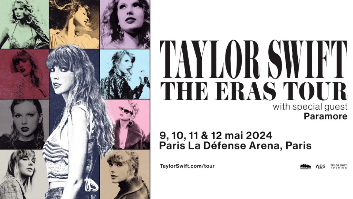 Official Flyer untuk TSTET Paris/Setlist The Eras Tour Terbaru. (Sumber:www.parisladefense-arena.com)