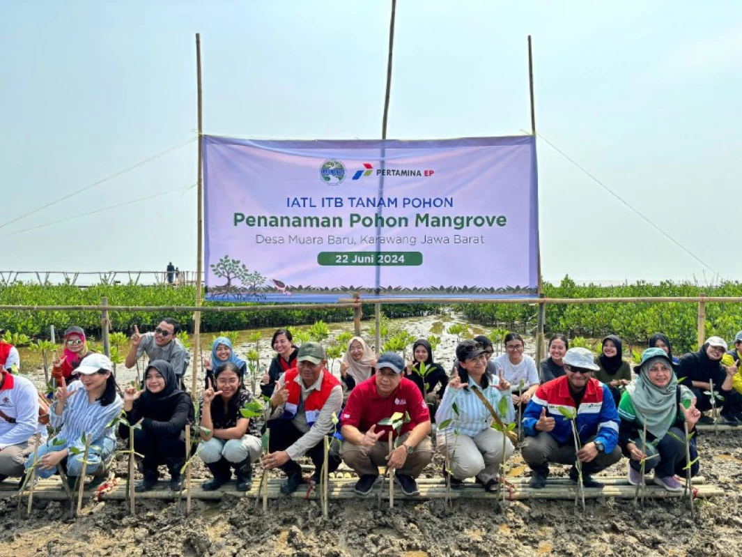 PT Pertamina EP Subang Field Tanam 4000 Pohon Mangrove di Pesisir Karawang