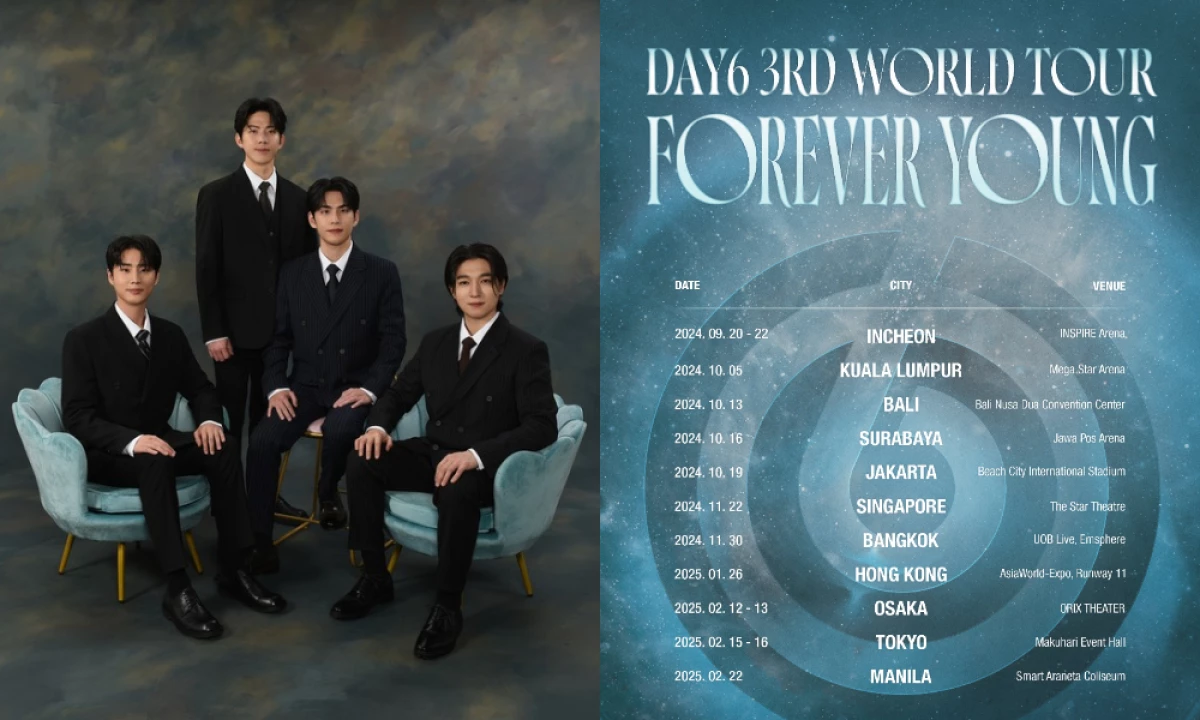 MYDAY Indonesia Siap-Siap War! Ini Jadwal dan Daftar Harga Tiket Konser DAY6 di Bali, Surabaya, dan Jakarta