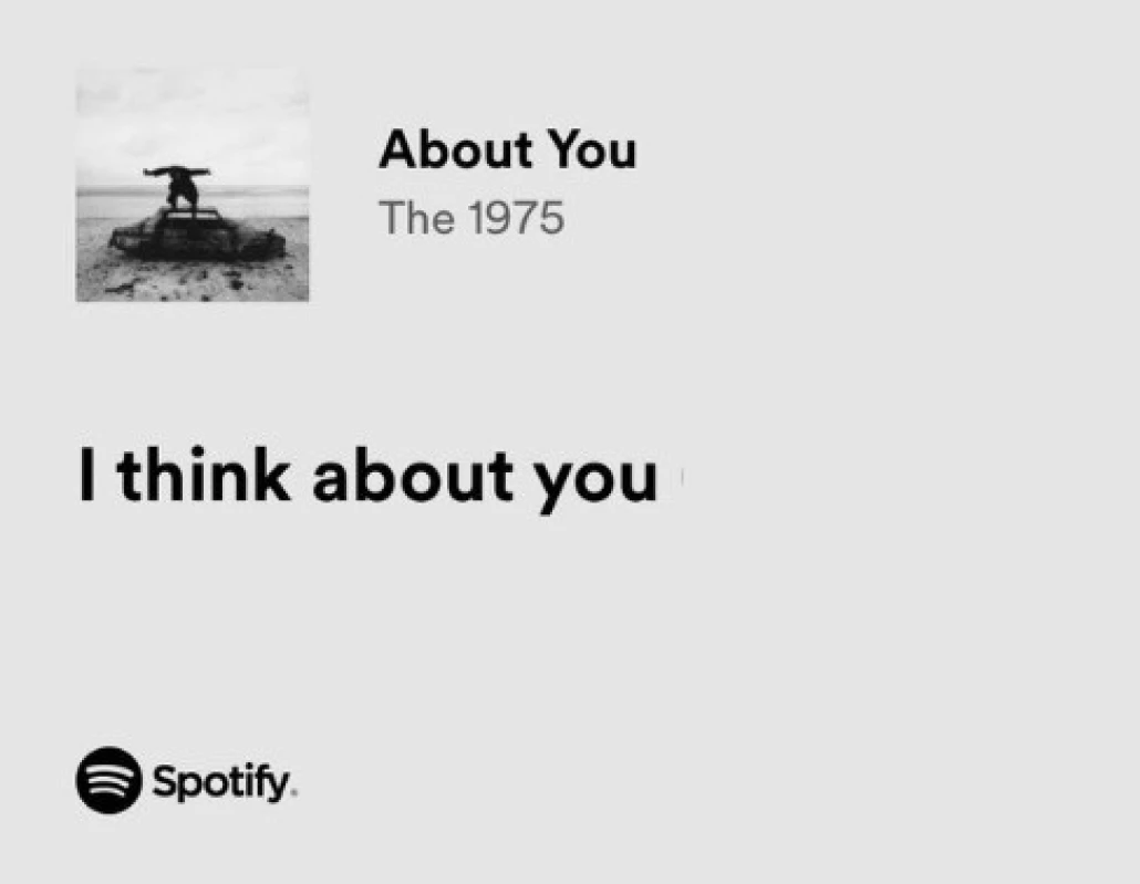 Makna Lagu About You - The 1975. (Sumbe Gambar: Screenshot via Spotify)