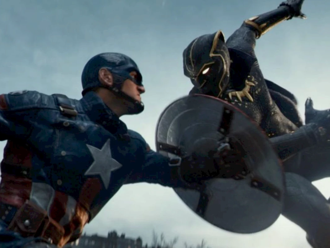 Captain America vs. Black Panther di Game Marvel 1943: Rise of Hydra