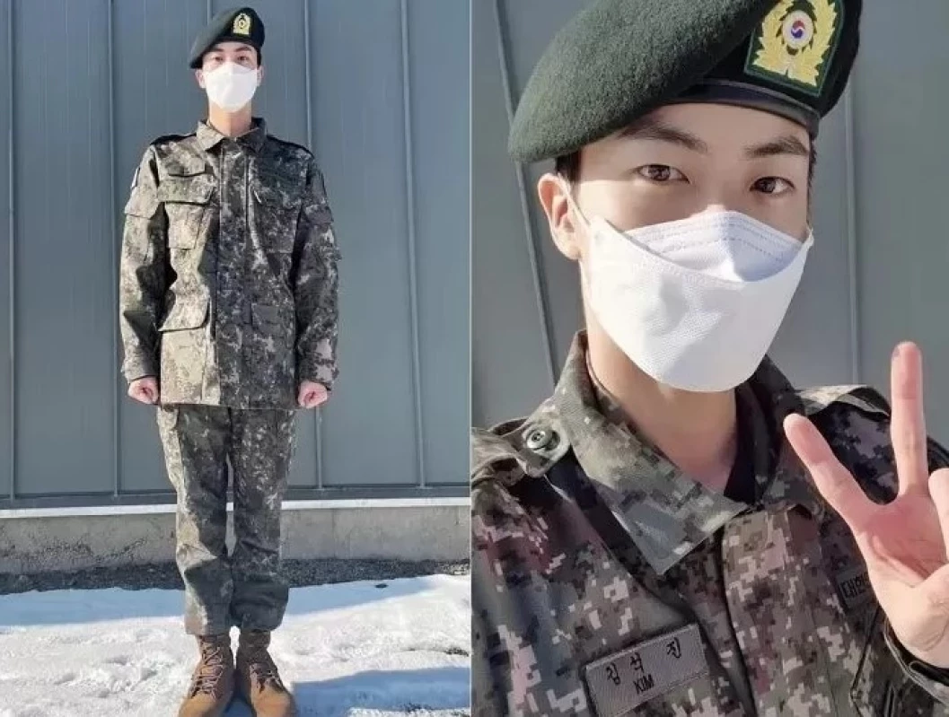 Jin BTS Hitung Mundur Sisa Masa Wamilnya 100 Hari Lagi, ARMY Gembira