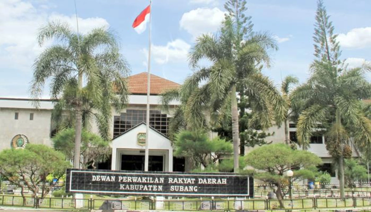 Gedung DPRD Subang tempat bertugas para wakil rakyat.