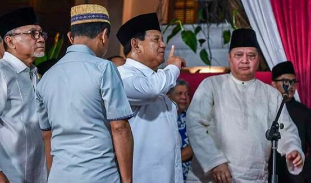Pidato Perdana Prabowo Usai Menang di Pilpres 2024. (Sumber Foto Solopos.com)