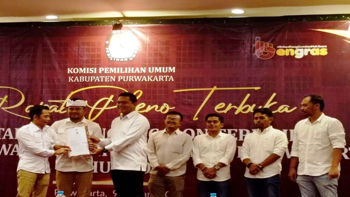 KPU Purwakarta Tetapkan Om Zein - Abang Ijo sebagai Bupati dan Wakil Bupati,Tidak ada Gugatan ke Mahkamah Konstitusi