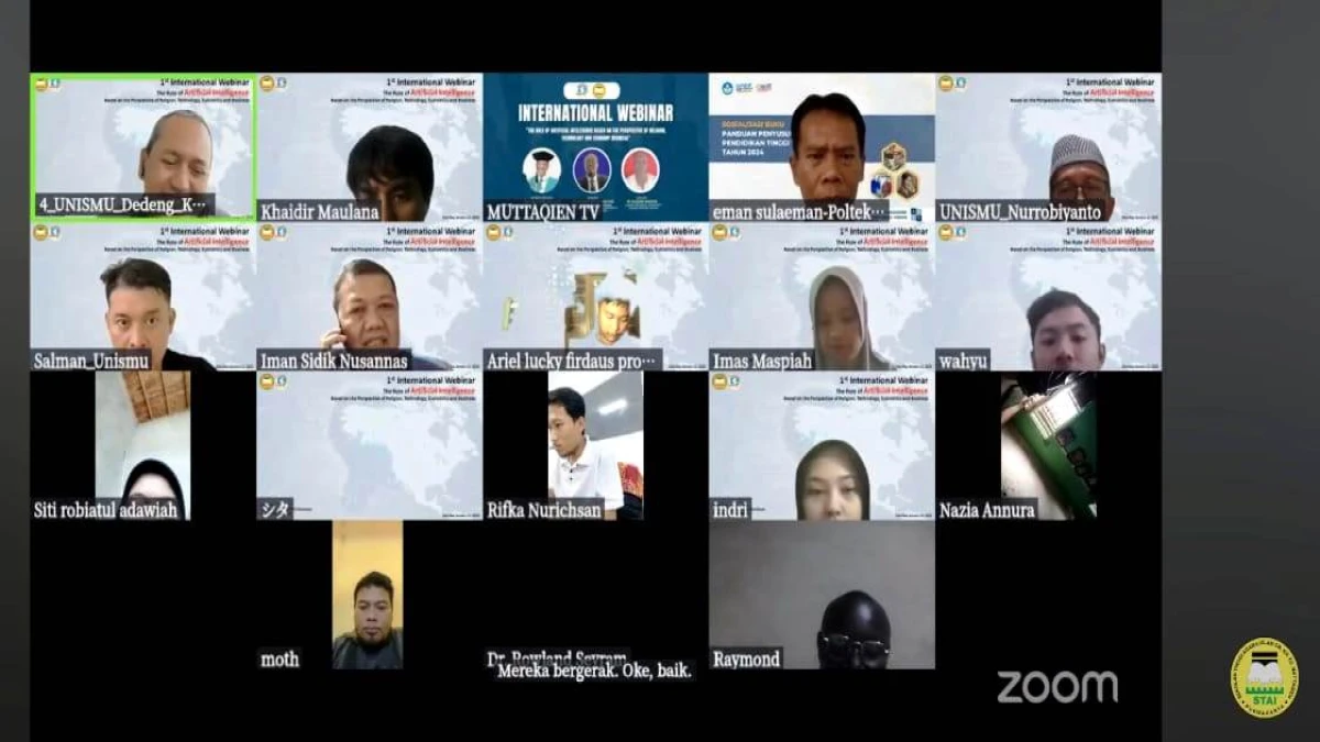 HUT Ke-1, Unismu Purwakarta Bahas AI dalam Perspektif Agama Lewat Webinar Internasional
