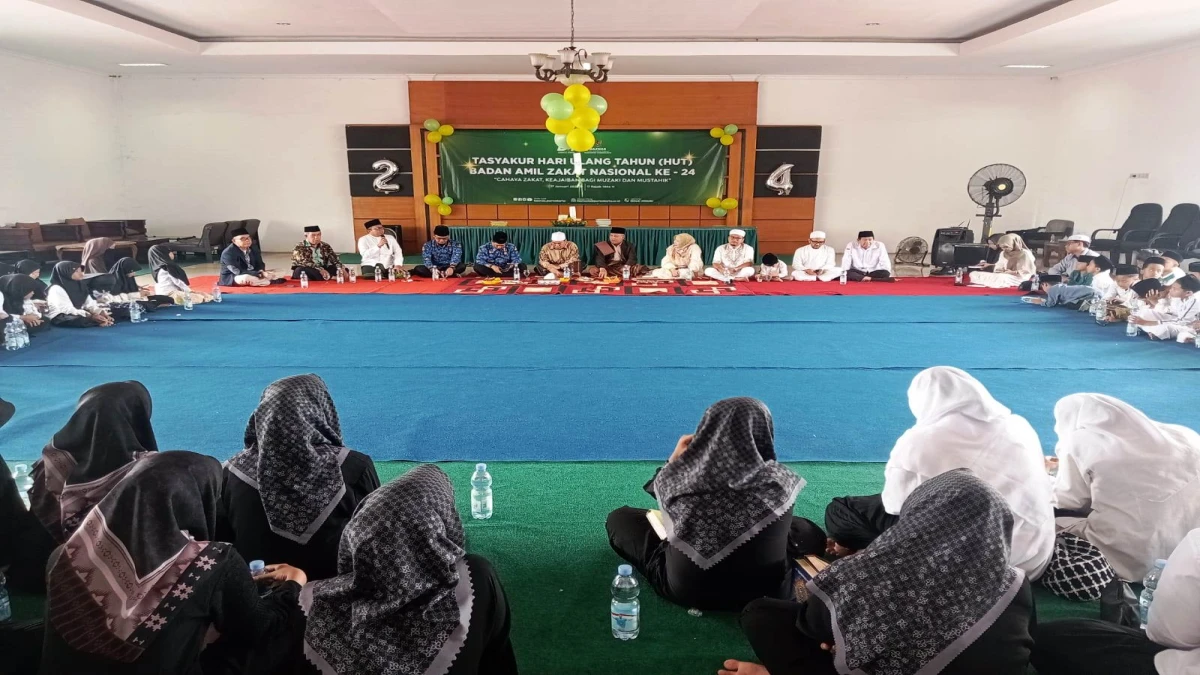 HUT Ke-24, Baznas Puluhan Anak Yatim, Pererat Kolaborasi dengan Pemkab dan Kemenag Purwakarta