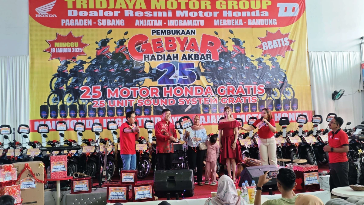 Hanya Tridjaya, Berikan 25 Unit Motor Gratis ke Konsumen