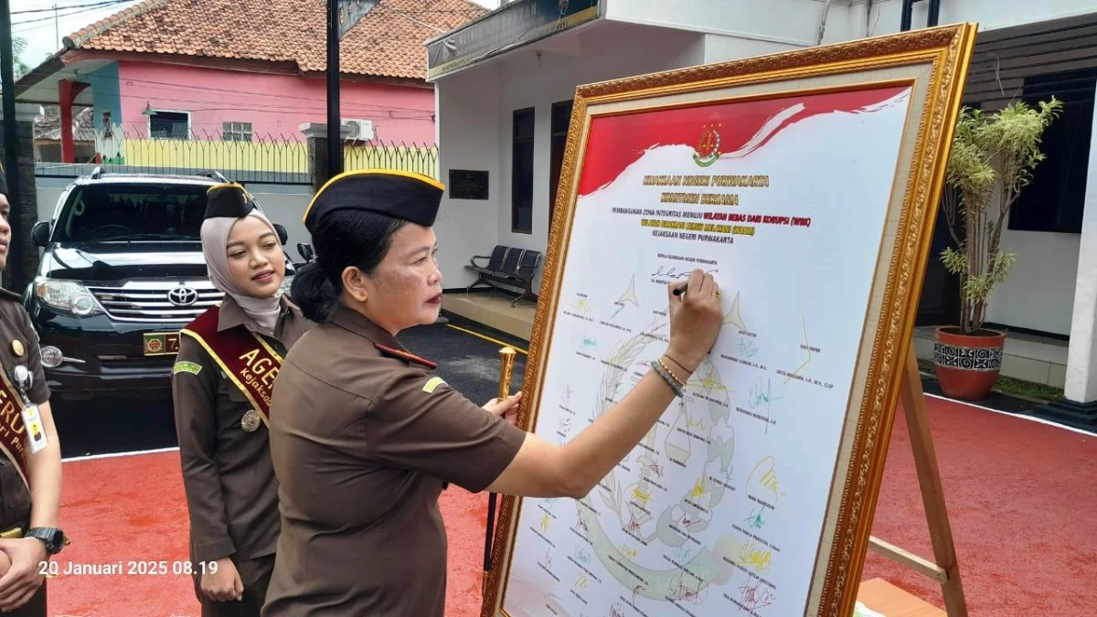 Kejari Purwakarta Canangkan Zona Integritas,Menuju WBK dan WBBM