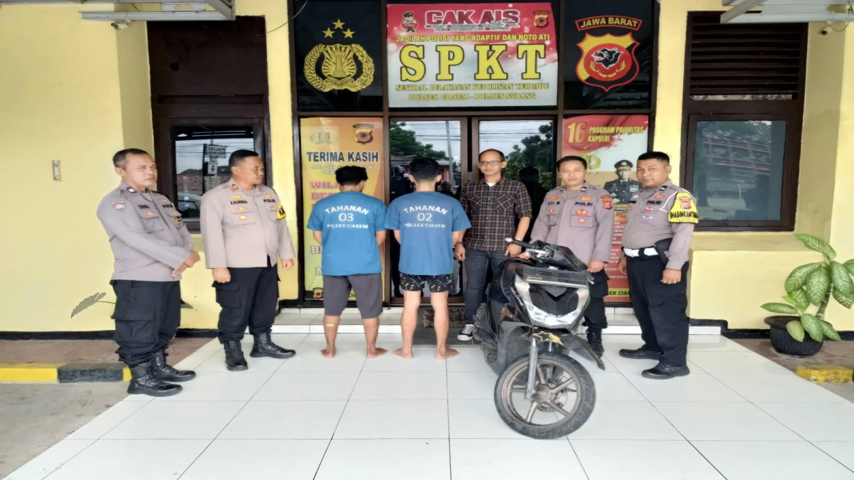 Maling Motor di Ciasem Subang, 2 Pelaku Berhasil Diamankan