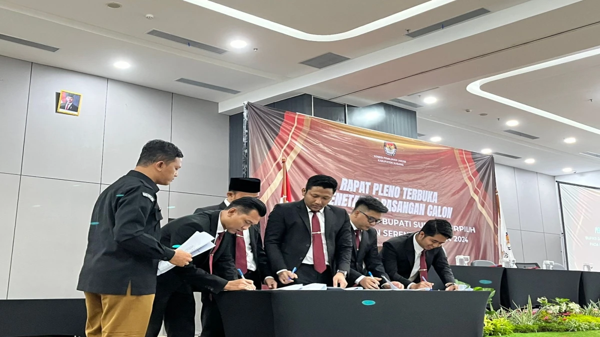 KPU Subang Tetapkan Reynaldy-Agus Masykur Sebagai Bupati dan Wakil Bupati Terpilih