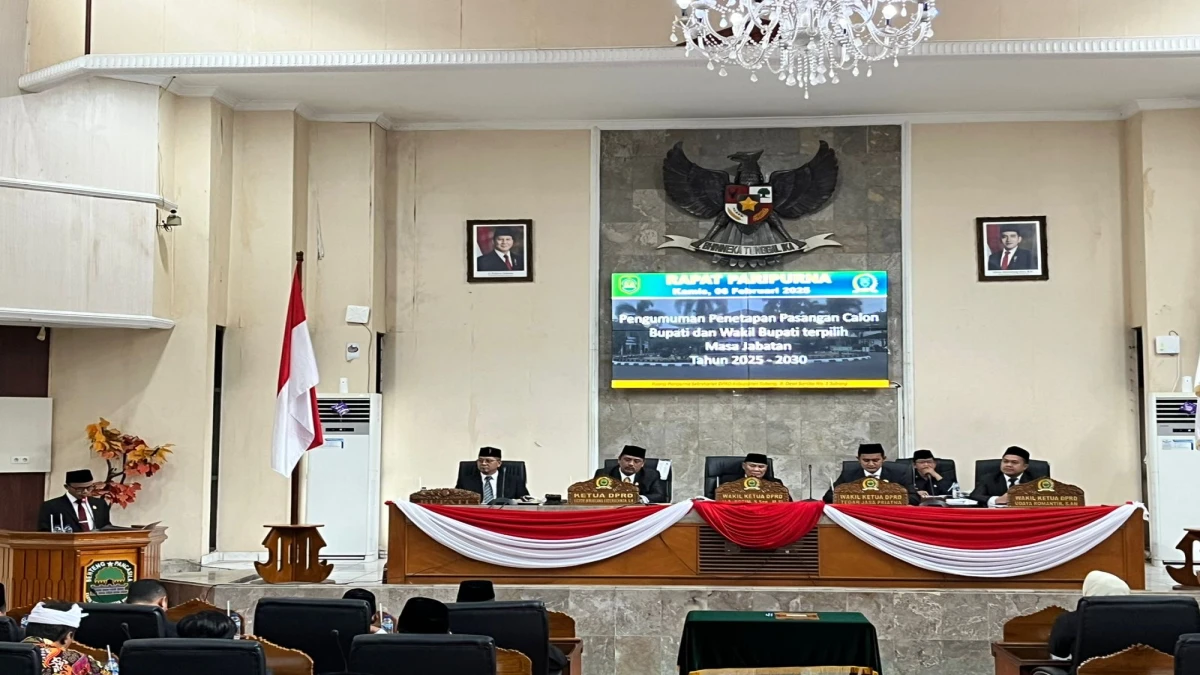 DPRD Subang Tetapkan Bupati dan Wakil Bupati Subang Terpilih Periode 2025-2030