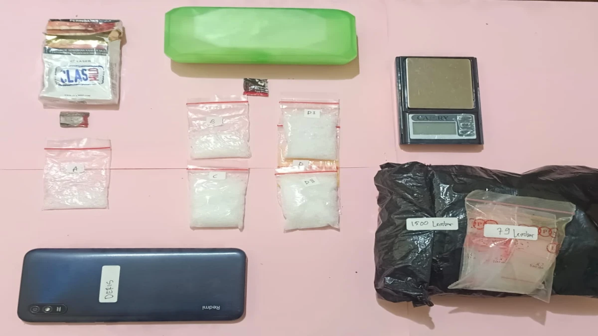 Polres Purwakarta Tangkap Bandar Narkoba, Barang Bukti 41,57 Gram Sabu Diamankan