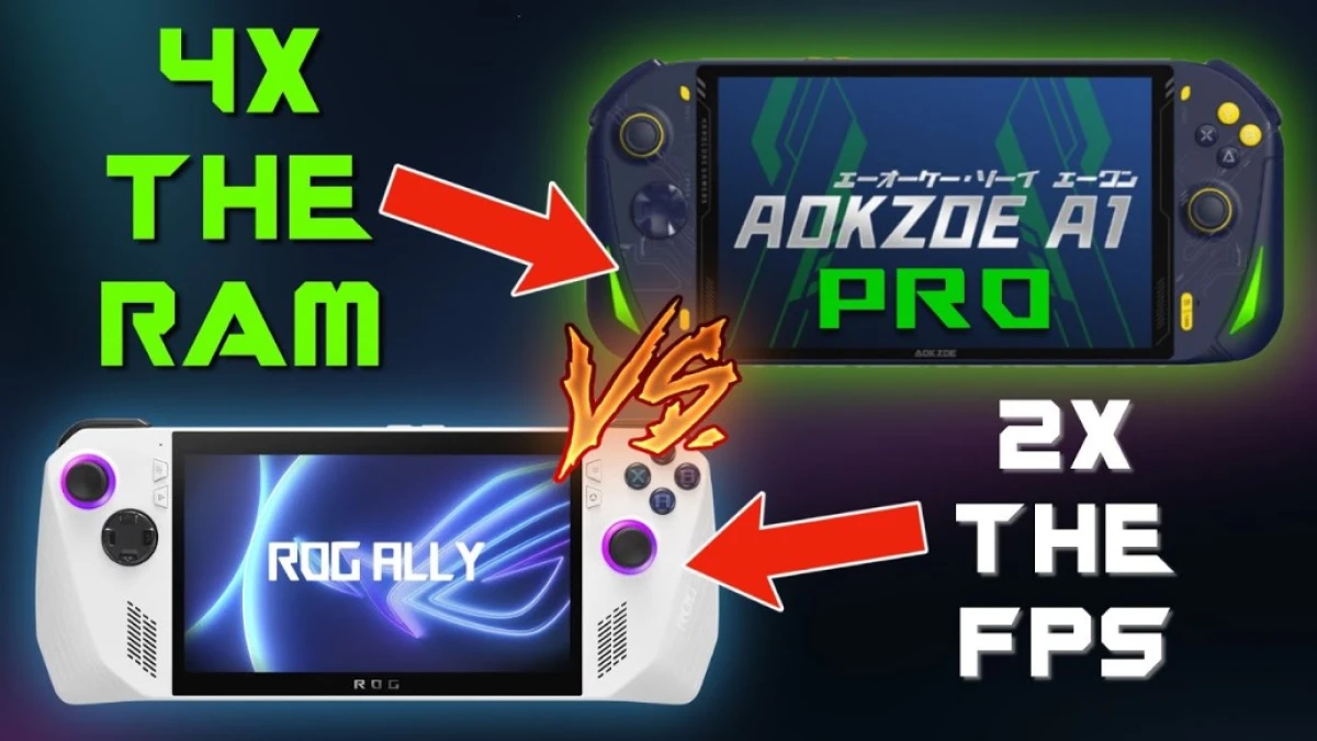 AOKZOE A1 Pro vs ASUS ROG Ally: Perbandingan Handheld Gaming PC Terbaik