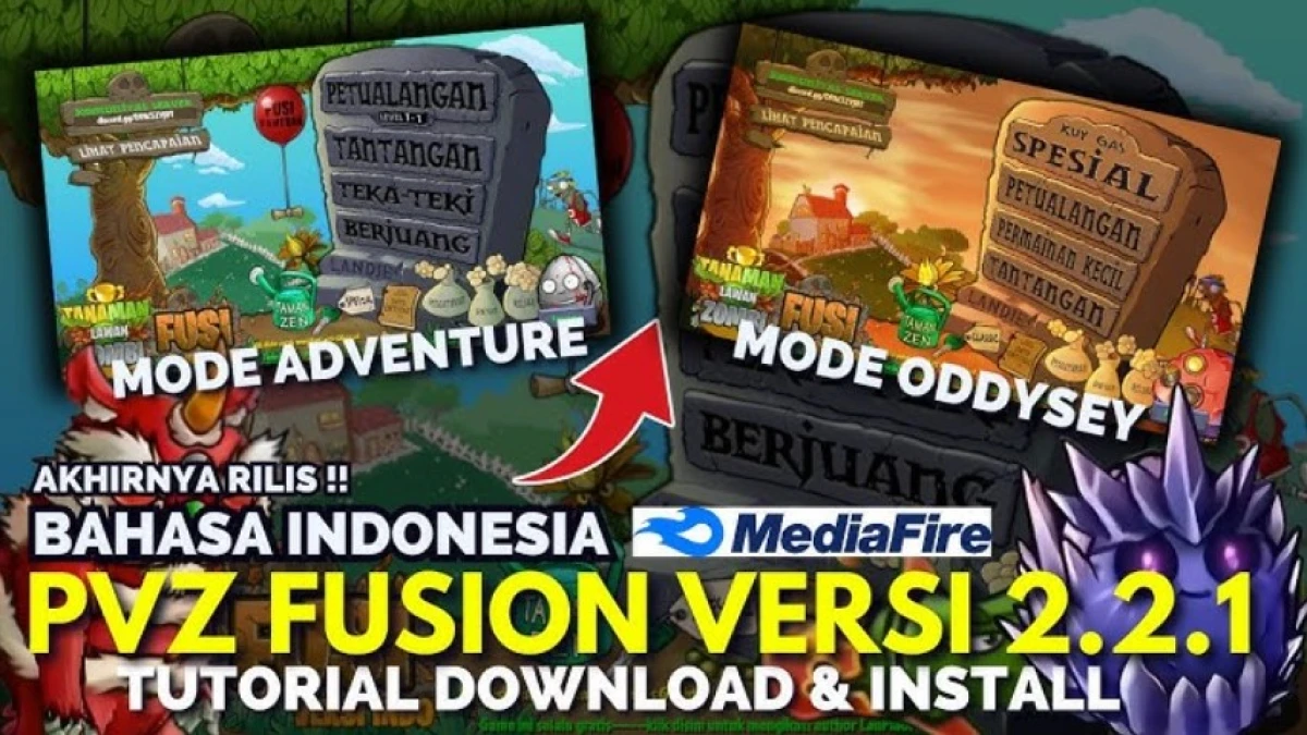Akhirnya Update! Tutorial Download PVZ Fusion Versi 2.2.1 Bahasa Indonesia untuk PC dan Android