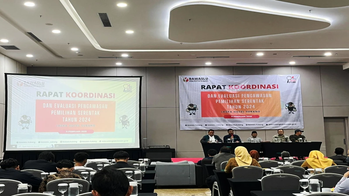 Bawaslu Subang Evaluasi Pengawasan Pemilihan Serentak 2024, Perkuat Sistem Demokrasi