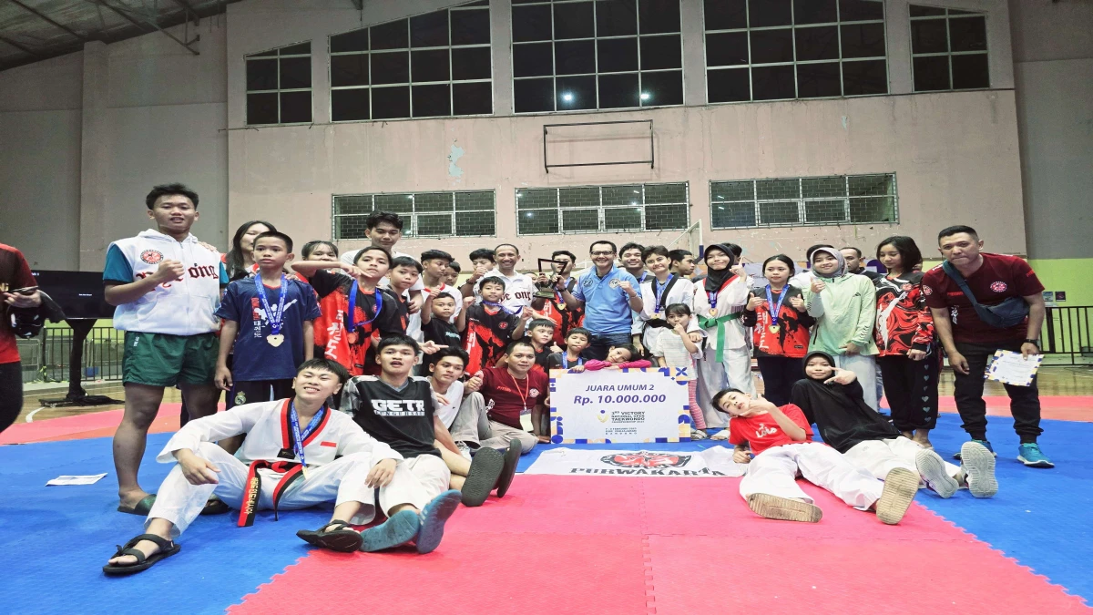 Pyeong Taekwondo Club Purwakarta Juara Umum 2 Kejurnas 3rd Victory Taekwondo 2025