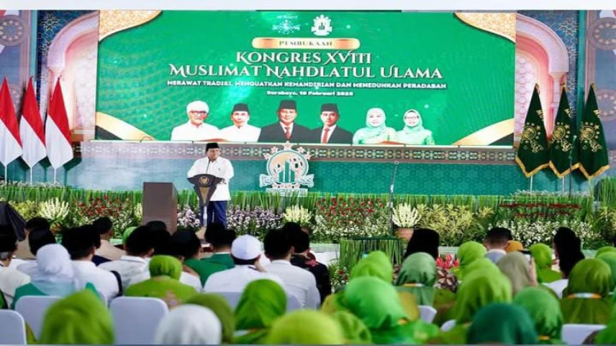 Menteri Nusron Dampingi Presiden Buka Kongres XVIII Muslimat NU, Pemerintah Ucapkan Terima Kasih Kepada Para Ibu Pembentuk Masa Depan Bangsa