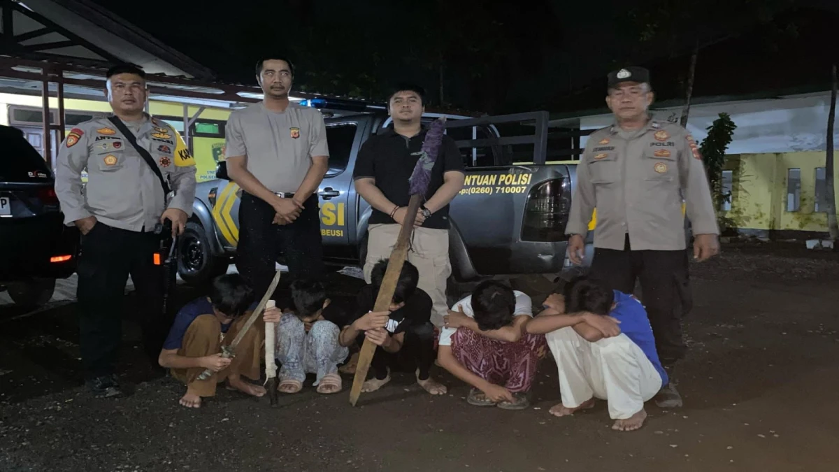 Polisi Amankan 5 Remaja di Pantura, Diduga Hendak Tawuran